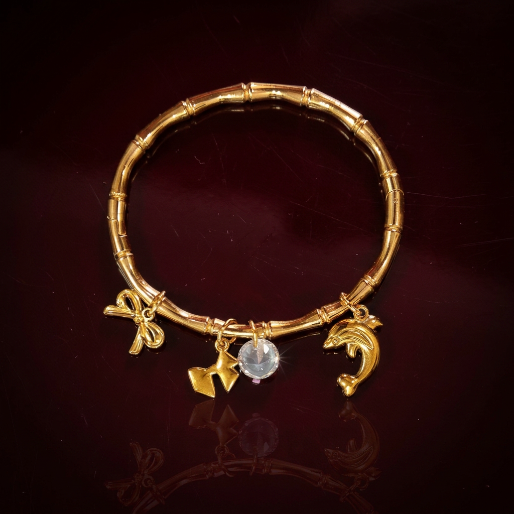 Charm Gold Plated Bracelet