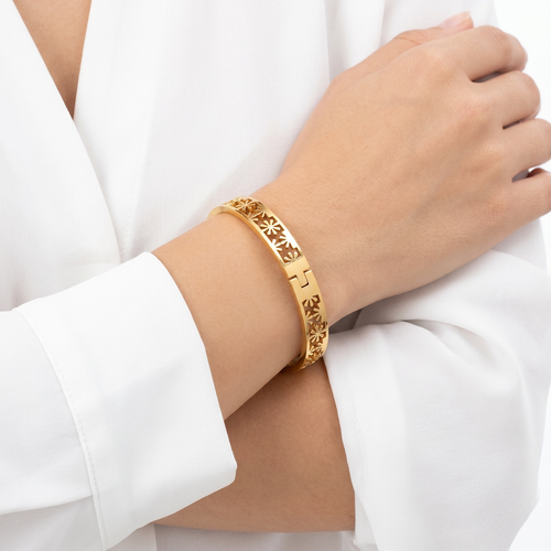 Chain Gold Plated Heart Bracelet