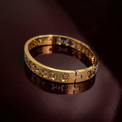 Chain Gold Plated Heart Bracelet