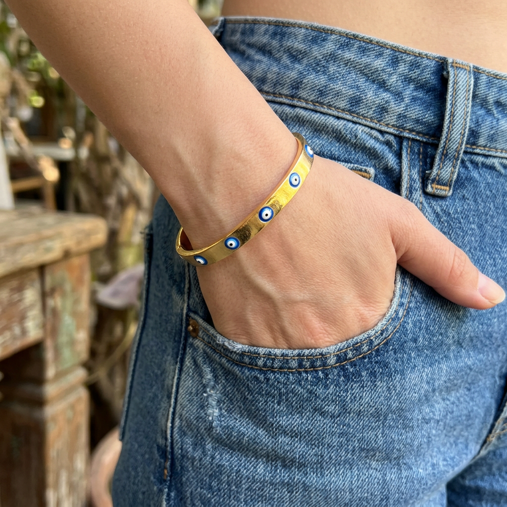 Chain Gold Plated Butterfly Bracelet