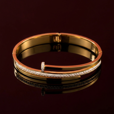 Chain Gold Plated Geometric Bracelet