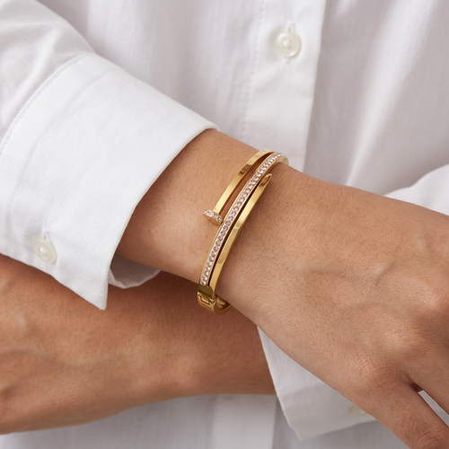 Chain Gold Plated Geometric Bracelet
