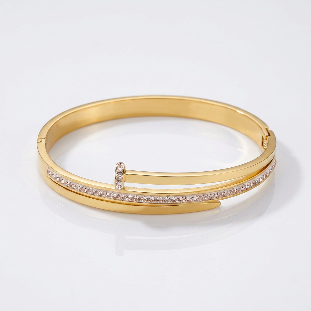 Chain Gold Plated Geometric Bracelet