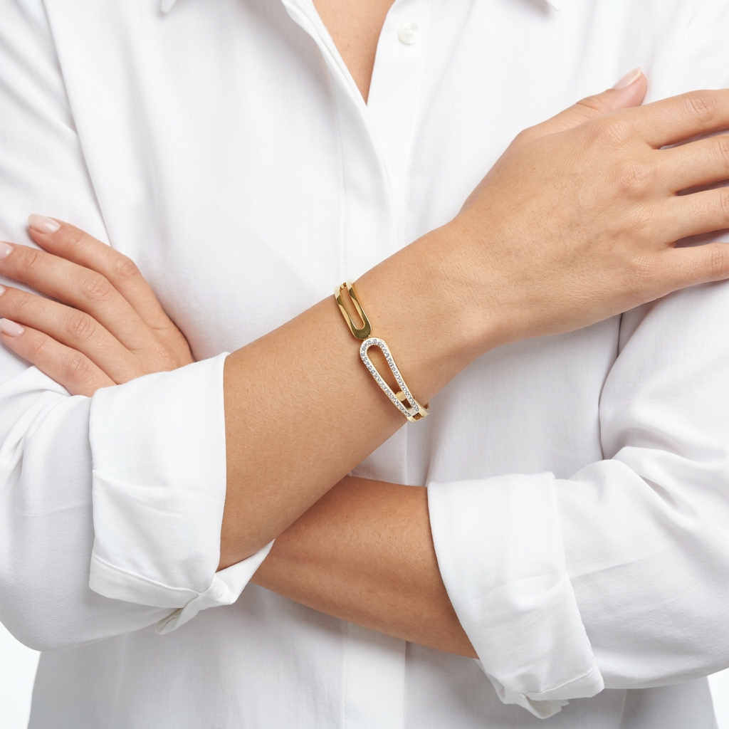 Chain Gold Plated Butterfly Bracelet