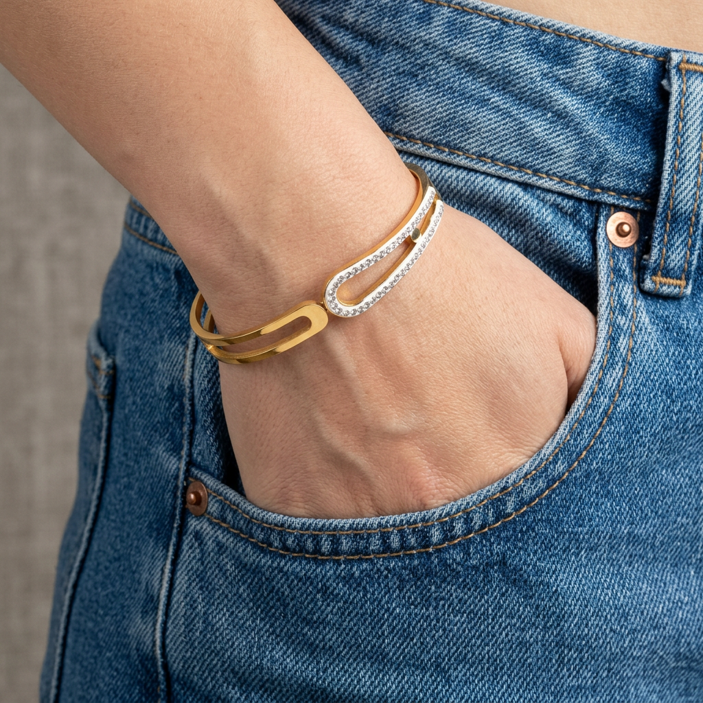 Chain Gold Plated Butterfly Bracelet