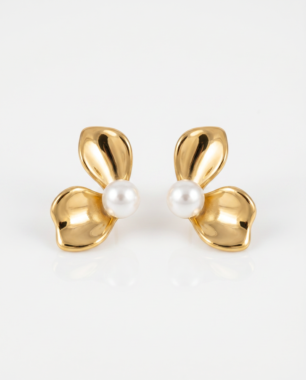 FYER1042 - Gold Cascading Multi Star Crystal Drop Earrings | Alohi