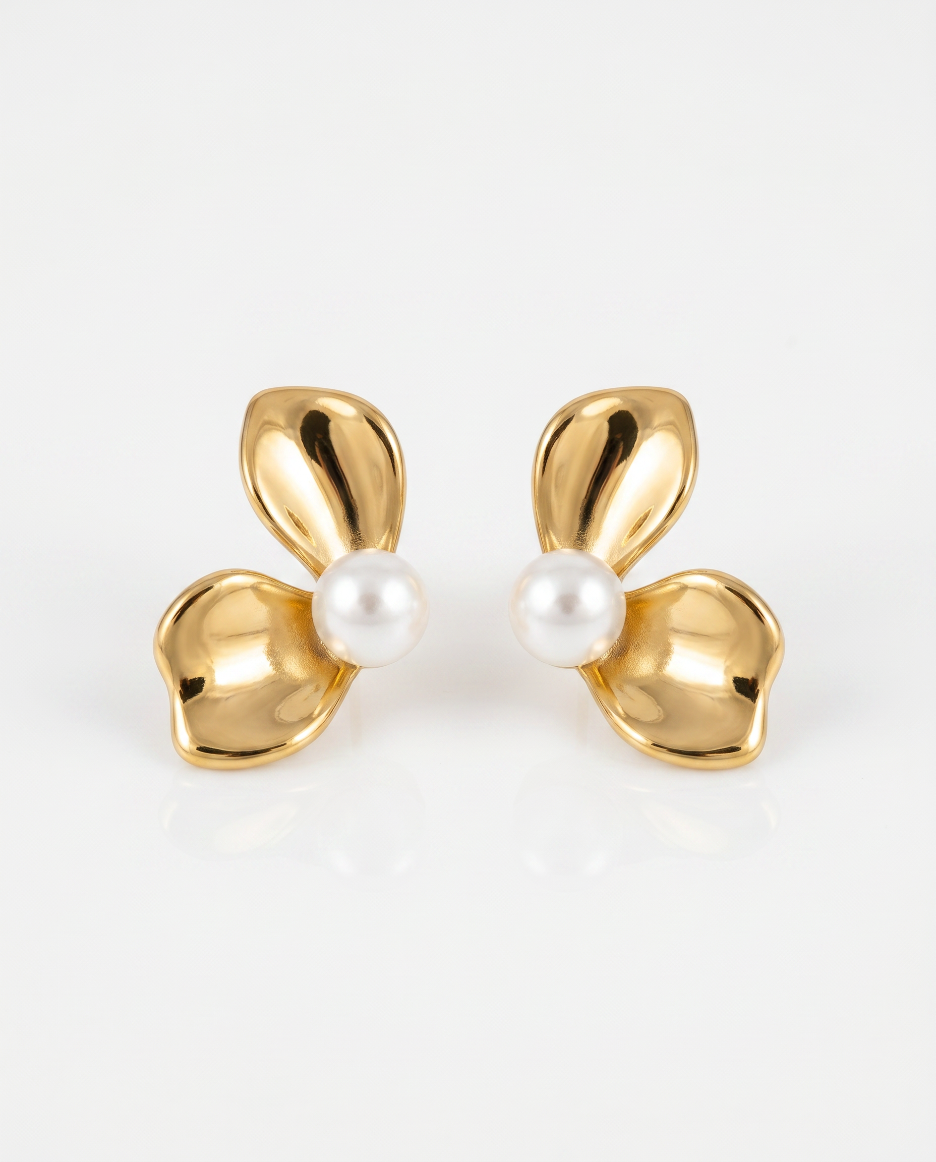 FYER1042 - Gold Cascading Multi Star Crystal Drop Earrings | Alohi