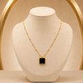 Pendant Gold Plated Geometric Necklace