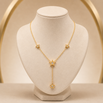 Pendant Gold Plated Geometric Necklace
