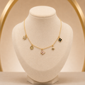 Layered Gold Plated Butterfly Necklace