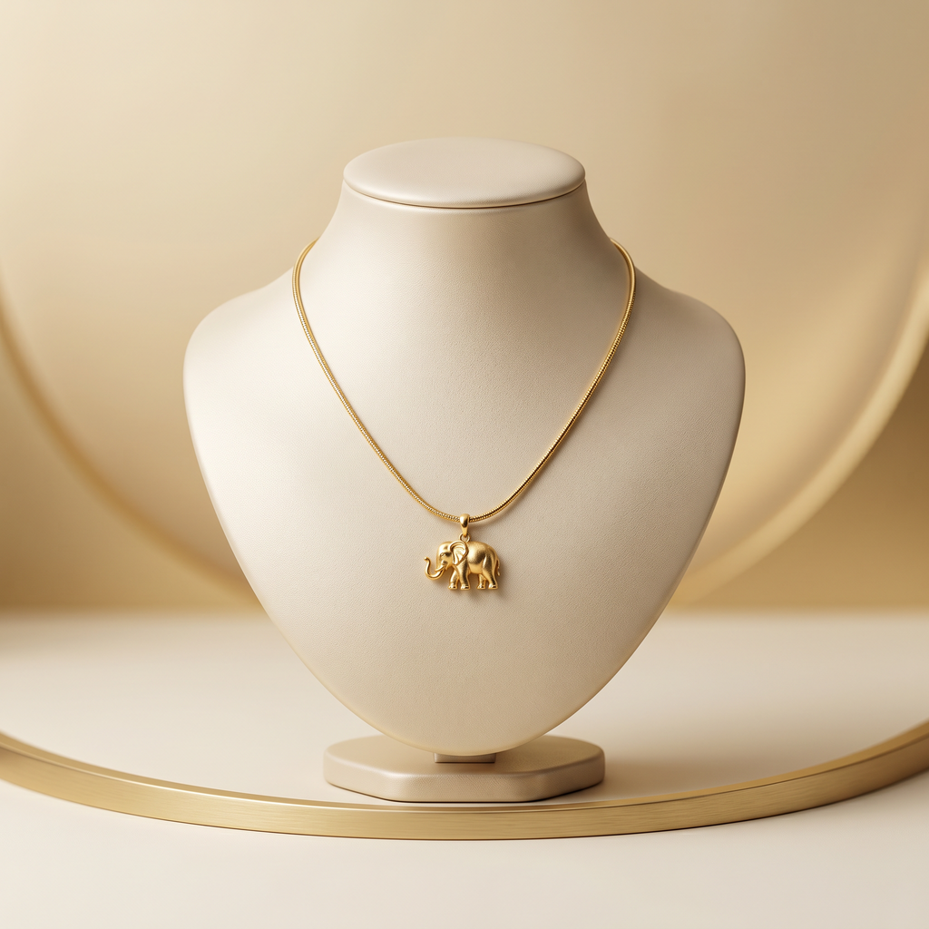Pendant Gold Plated Floral Necklace