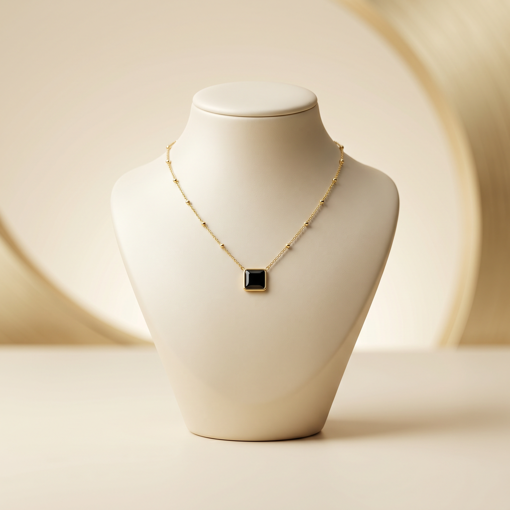 Pendant Gold Plated Geometric Necklace